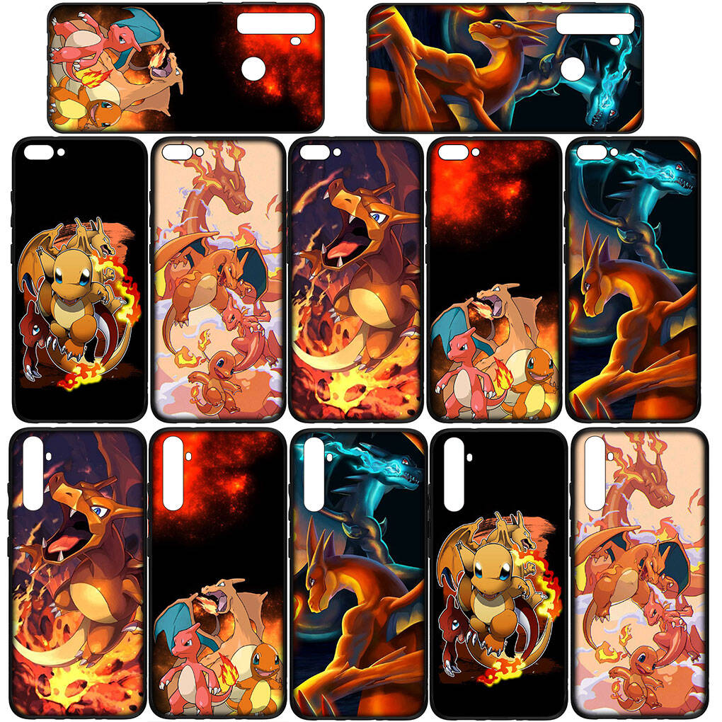 Cover for iPhone 17 16 15 Xiaomi Poco Redmi Note 14 13 12 11 Pro Max X 9 16e Samsung Galaxy S25 S24 S23 OPPO Huawei Cartoon Charmander Phone Case