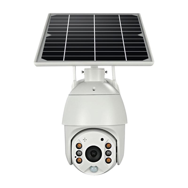 HD Wireless Solar Dome PTZ Camera: 4G/WiFi, Outdoor, Waterproof