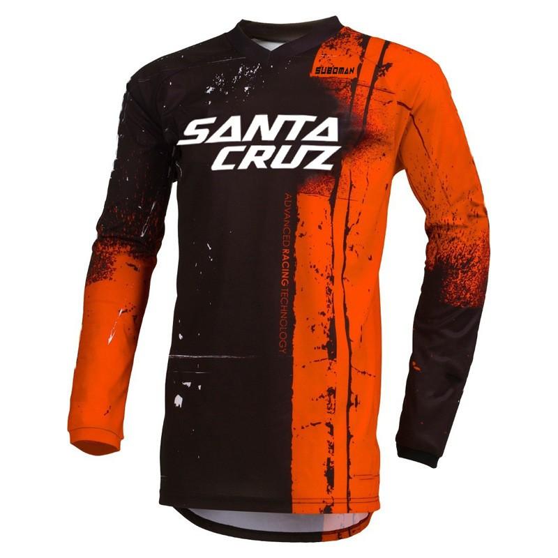 Mens Off-Road Motorcycle Riding Suit Mountain Bike Downhill Jersey Breathable Quick-Dry Cycling Apparel