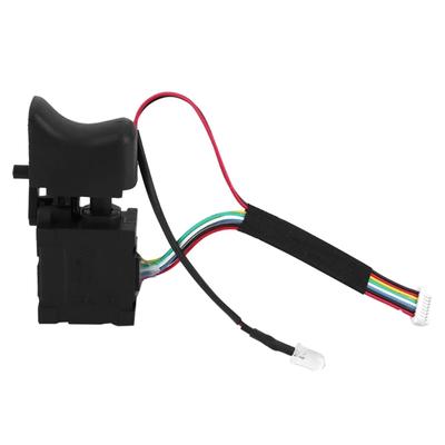 DC 7.2V-24V Dustproof Electric Drill Switch Lithium Battery Cordless Trigger Switches with Small Light For Power Too