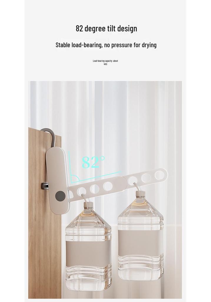 Portable Foldable Multi-Hole Clothes Hanger for Travel and Business Trips
