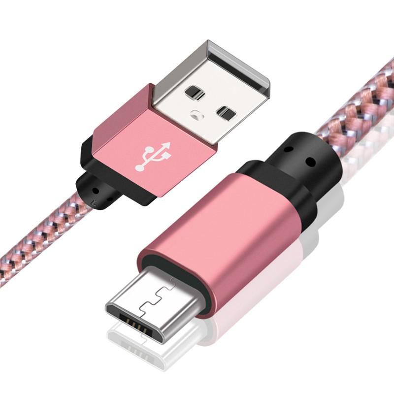 Cable Micro USB 1m 2m 3m Cable de datos USB de carga rápida para Samsung S6 S7 Xiaomi 4X LG Tablet Android teléfono móvil carga USB