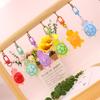 Cartoon Luminous Turtle Keychain Pendant Creative Kawaii Animals Key Ring Backpack Decoration Accessories Birthday Gifts