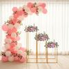 3PCS Geometric Flower Stand, Elegant Metal Wedding Display Box, Tabletop Vase Holder, Party Decor, Versatile Event Centerpiece