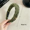 Korean High-End Tweed Headband for Women - Autumn/Winter 2026 Style