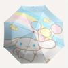 Rainbow Cinnamoroll Automatic Open/CloseUmbrella-CuteUmbrella with Cute Design, Portable 3-Fold Compact Umbrella for Men & Women, Valentine's Day Moth