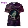 Nuove Magliette Nightwish Notte Uomo Stampa 3D Uomo Donna Hip Hop Tendenza Manica Corta Girocollo Maglietta Harajuku Casual Y2k Top Abbigliamento Uomo