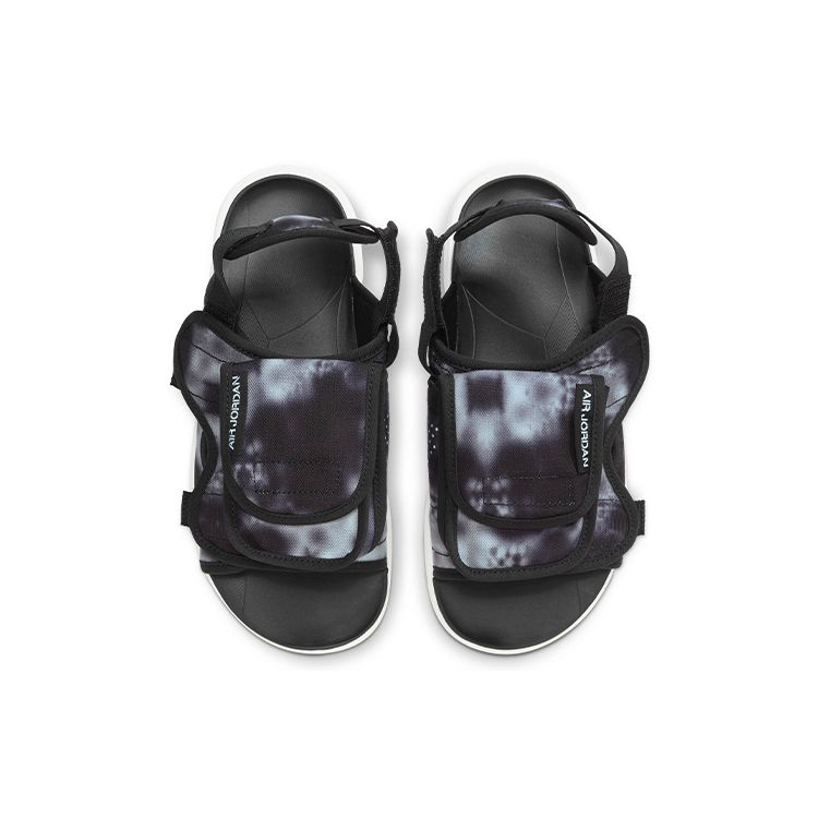 Air Jordan LS Slide Comfortable Non-Slip Outdoor Sports Sandals Black And White Tie-Dye Men Sandals CZ0791-005