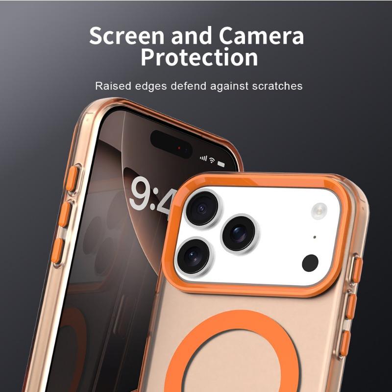 Applicable To IPhone 17 Candy Color Magnetic Phone Case Apple 16 ProMax Matte New Skin Feeling 15 Protective Case