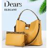 Kadın moda çanta manşonlar yüksek kaliteli deri el çantası setleri büyük omuzdan askili çanta kadın Crossbody postacı çantası ana kesesi