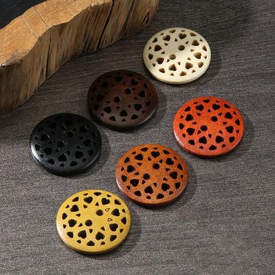 Vintage Wood Buttons Women'S Clothes Woolen Coat Jacket Round Button Accessories Children'S Sweater Cardigan Buttons Men