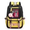 Large Capacity Schoolbag with Shoulder Strap; Student Three-piece Pencil Case Set