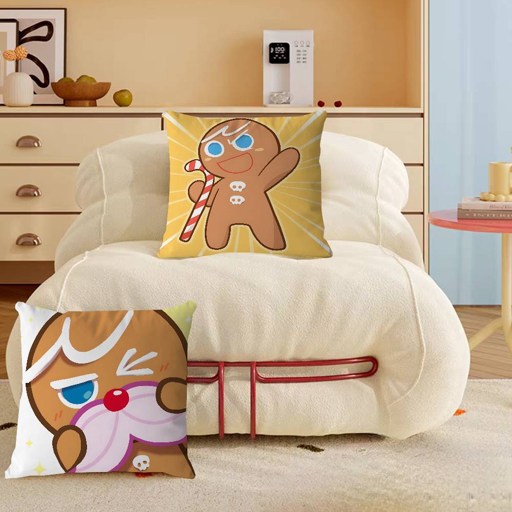 Anime Cookie Run K-Kingdom Cushion Cover Pillow Cover Decor Pillowcase Printed Cushion Case For Couch