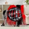 1PC Ac Football Club Flannel Blanket Gift, Suitable for Both Men And Women, Soft Ideal for Beds And Sofa, Birthday Or Christmas Gift