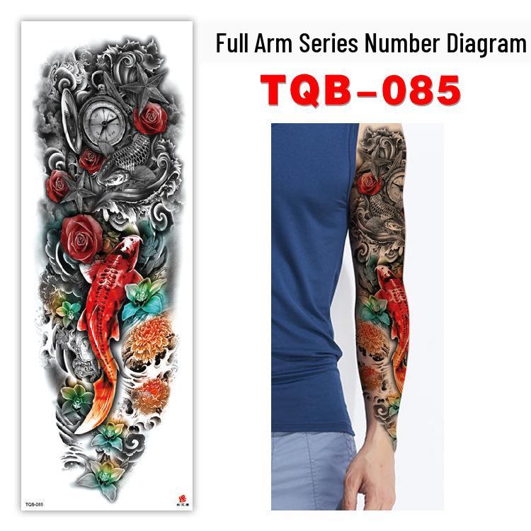 Waterproof Full Arm Customizable Big Flower Tattoo Stickers - TQB081-100