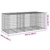 Gabion with Lid 250x100x100 cm Galvanized Iron