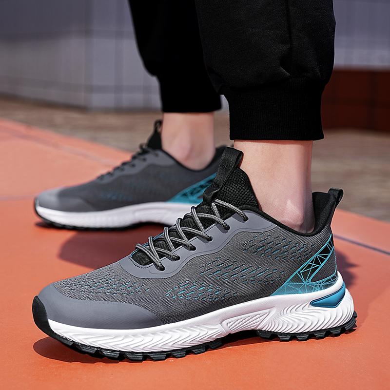 New Men 'S Casual Sports Shoes Breathable Marathon Sports Shoes Breathable Thick Soled Lightweight Running Shoes Men  Summer