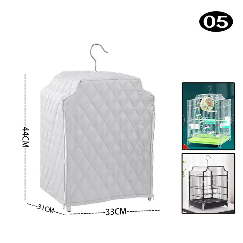 Зимовий теплий чохол для клітки для птахів Бавовняний стьобаний чохол для клітки Навіс із захистом від дощу Аксесуари для клітки для папуг