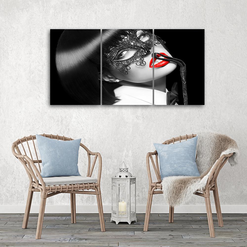 Trzyczęściowy obraz na płótnie drukowany Kobieta Sey