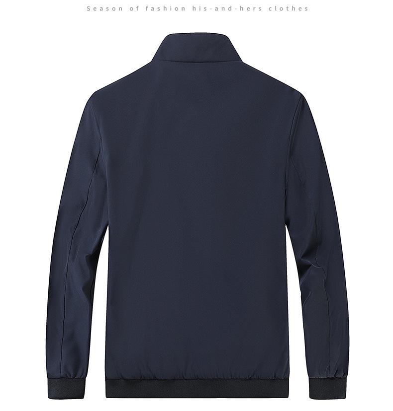 Herren Herbst Stehkragen Jacke: Lockere Passform, Lässige Oberbekleidung für reife & ältere Menschen