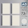 Clear PP Cover Spiral Notebook, Student Grid & Lined, Large B5 Size