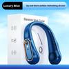3-Color Optional Ice-Cooling Neck Fan Digital Display USB Rechargeable Bladeless Hanging Neck Fan for Summer Outdoor Use