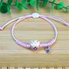 Charm Versatile Lovely Cat Ceramic Woven Bracelet Couple Cute Japan Lucky Kawaii Pendant Rope Chain Jewelry Gift Wholesale