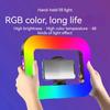 Rgb Handheld Rechargeable Led Ring Fill Light Portable Desktop Selfie Light For Phone Live Broadcast Photography