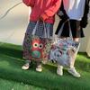 Embroidered Fashion Bag Simple Single-shoulder Bag Hand-held Women's Bag Large-capacity Shopping Bag