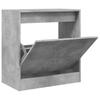 Shoe Cabinet Concrete Grey 60 X 34 X 63.5 Cm Engineered Wood