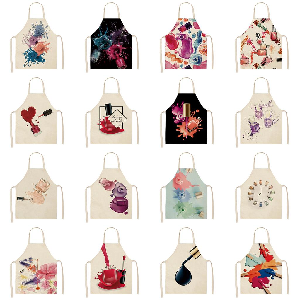 Stylish Series Nail Polish Apron Perfect for Cooking Nail Art and Makeup Studios Protect Clothing Effortlessly Aprons