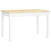 Modern Design Two-Tone Dining Room Table with Large Top 4-6 People In Wood Dim. 119L X 70W X 75H Cm