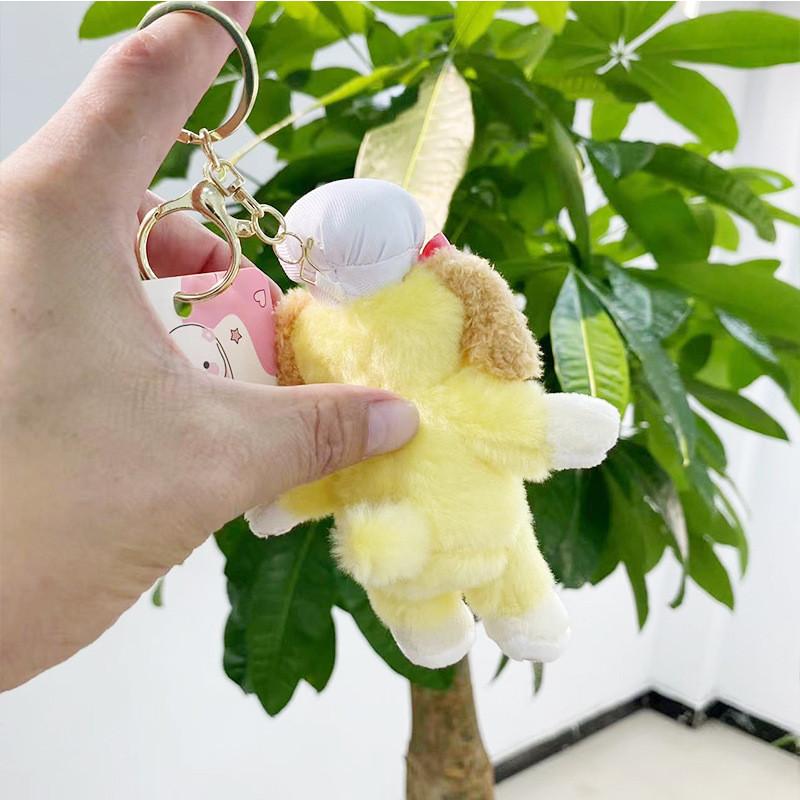 Endearing Dog Plush Chef Figure Cute Keyring For Kids And Adults Backpack Decor