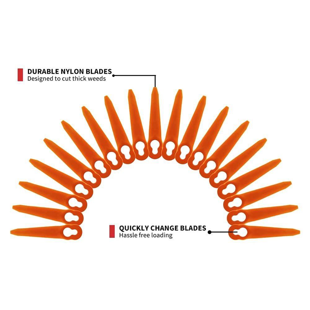 100Pcs Replacement Plastic Blades Compatible for STIHL Polycut 2-2 Polycut 3-2