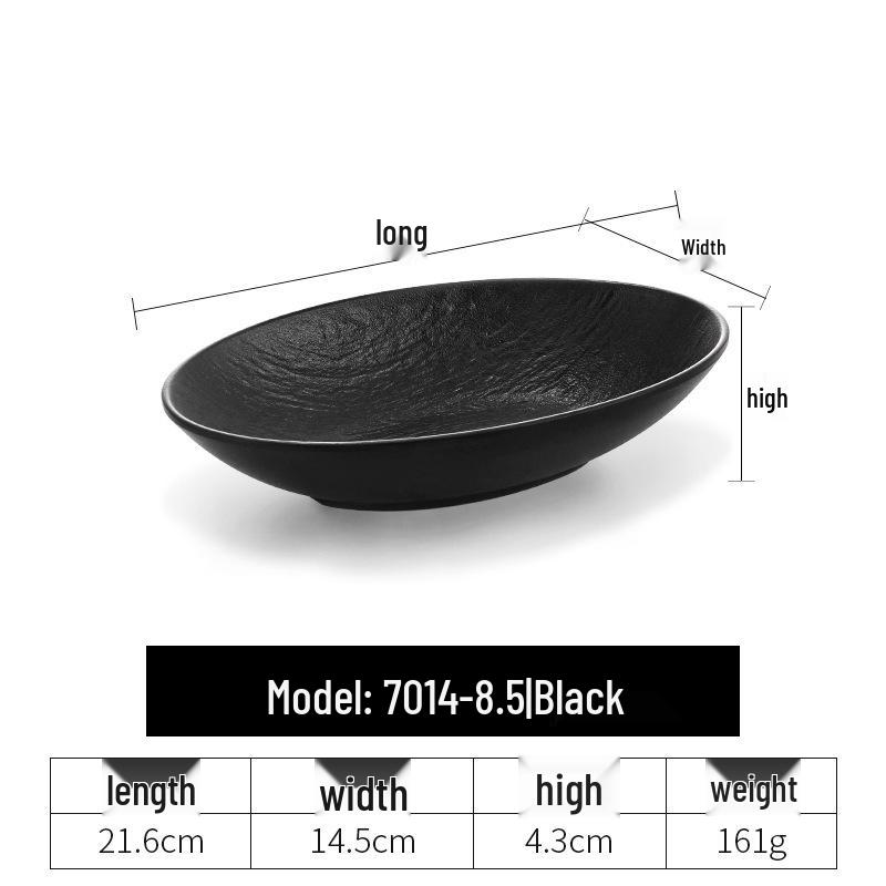 

Меламиновая глубокая тарелка неправильной овальной формы - Миска в форме юаньбао для лапши, салата, сыра и сладкого картофеля