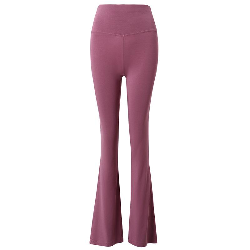 Women's High Waist Modal Dance Pants - Slim Fit, Straight Leg, Micro Flare for Yoga & Fitness