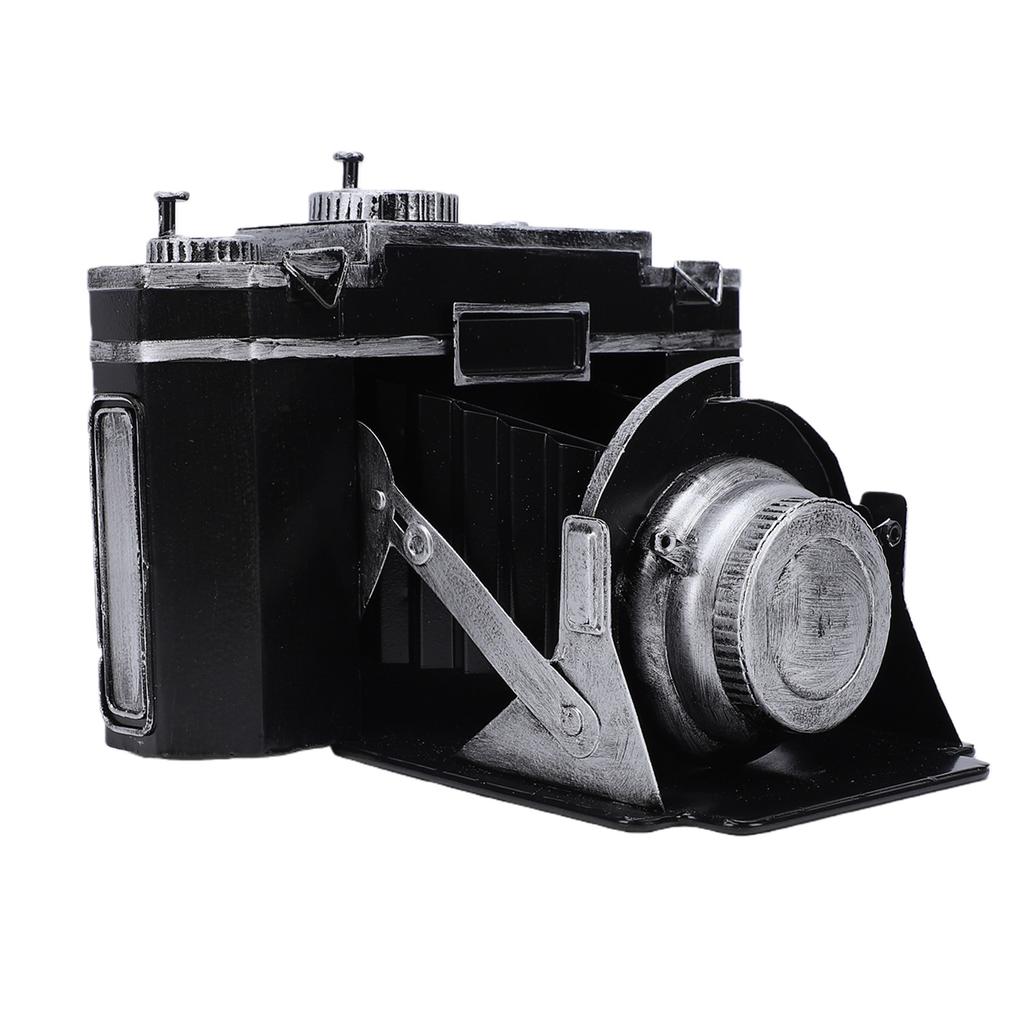Retro Camera Desk Ornament Metal Antique Vintage Camera Decor for Prop Collectible Figurine