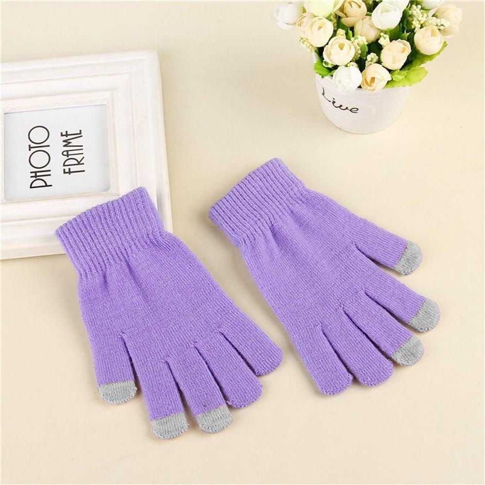 Cycling Driving Warm Elastic Mittens Touch Screen Winter Gloves Full Finger Gloves