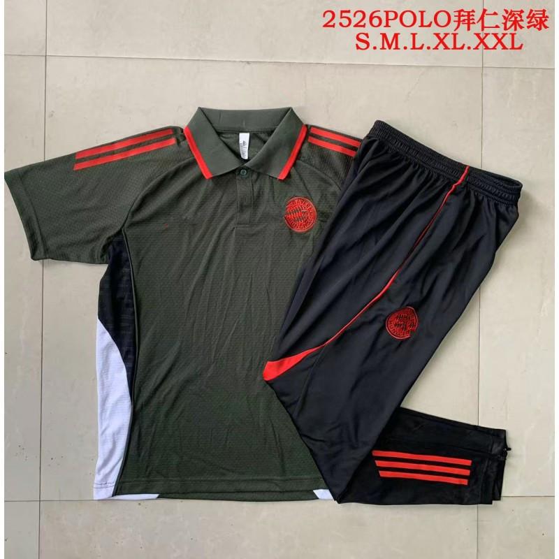 2526 season POLO set football jersey AC Barcelona Paris Spain Argentina England training jersey S