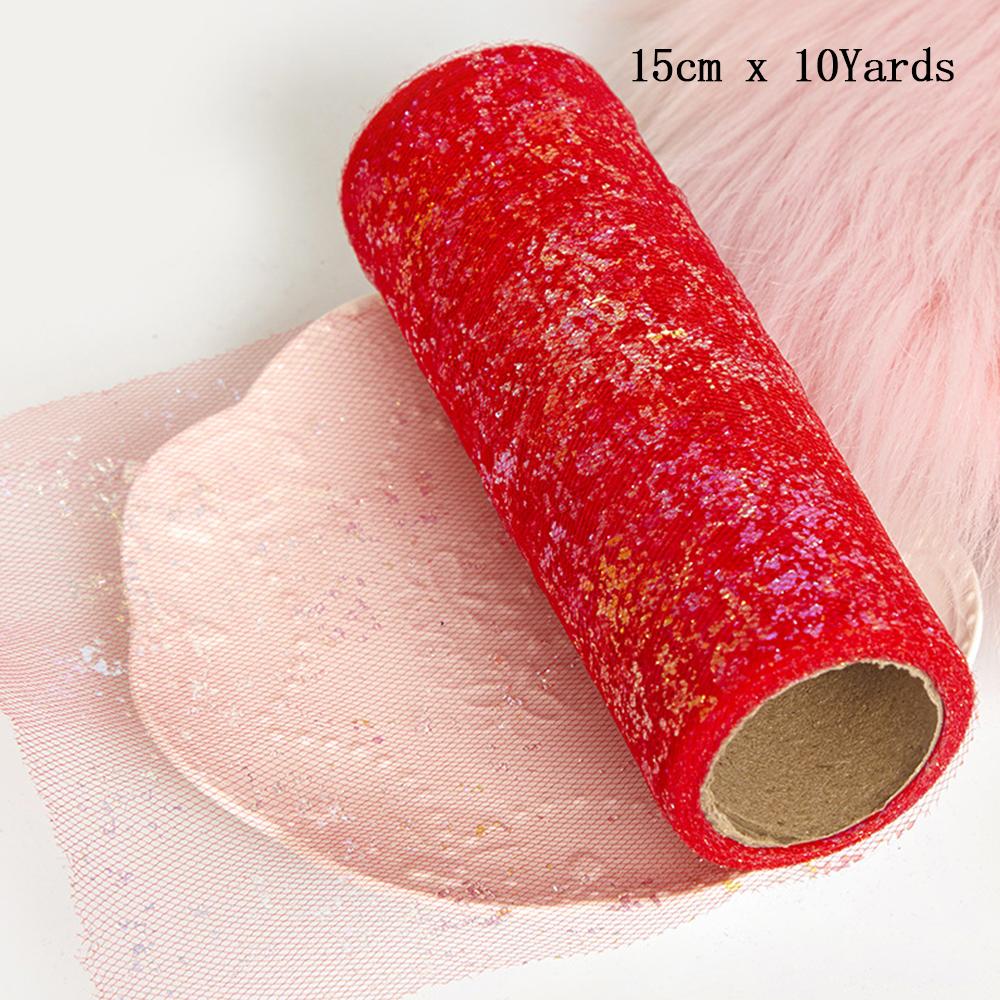 6" X 10 Yards Dots/Sequin/Glitter Tulle Rolls For Tutu Dress Gift Wrapping Wedding Decoration DIY Party Backdrop Ribbon Supplies