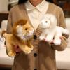 Simulated Lion Stuffed Plush Toys Jungle Animal Brown White Lion Plushies Dolls Desktop Ornament Kids Favors Birthday Gifts