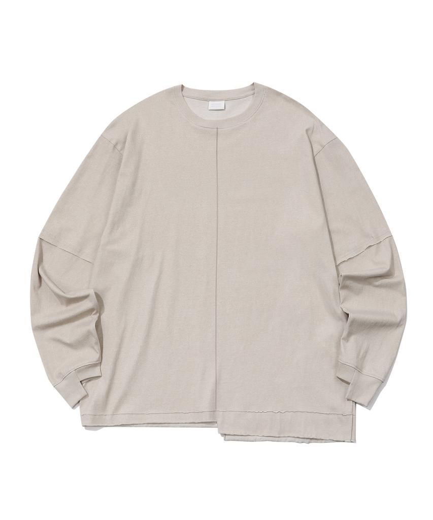 EPISODE UNTITLED Logo Printing Cutting Long Sleeves_Beige