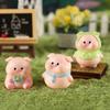 Hot 1pc Mini Cute Pig Figurine Animal Model Moss Micro Landscape Home Decor Miniature Fairy Garden Decoration Accessories