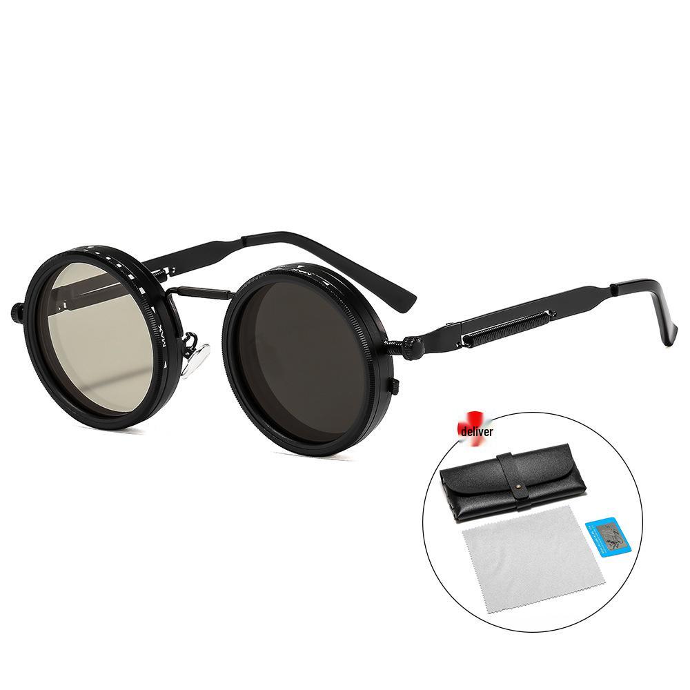 New Steampunk Outdoor Polarized Sunglasses with 9-Level Adjustable ND Filter