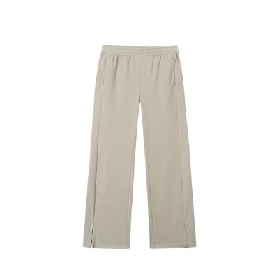 Comfortable Versatile High-Waisted Solid Color Simple Straight Casual Pants Women Bottoms Green 162527308-2