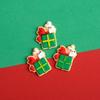 10Pcs Christmas Resin Accessories Cute Santa Claus Snowman Elk Christmas Tree Flat