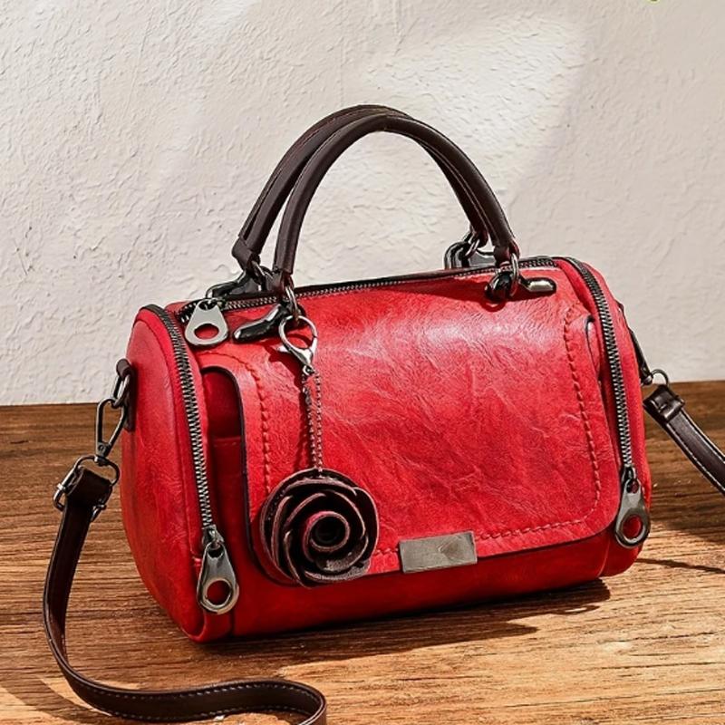 Fashion New Women s Bag Flower Decoration Women s Handbag Single Shoulder Crossbody Bag