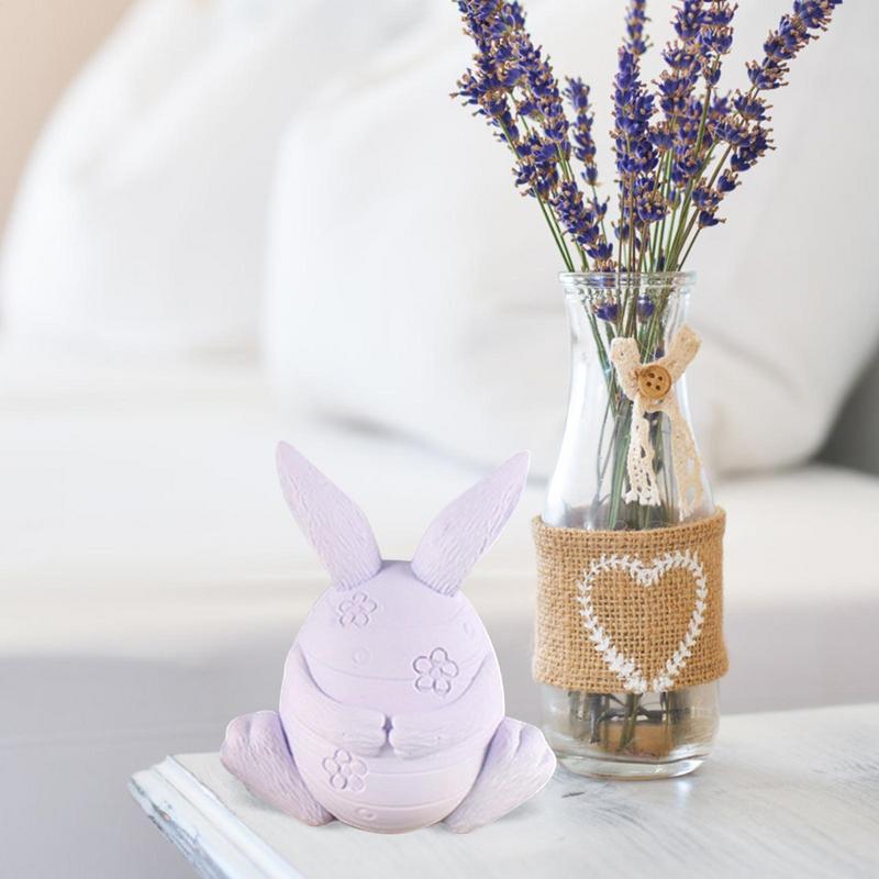 Easter Bunny Mold Non-stick Candle Making Molds Cute Home Parties Decorations Soap Making Crafts For Home Studio Restaurants