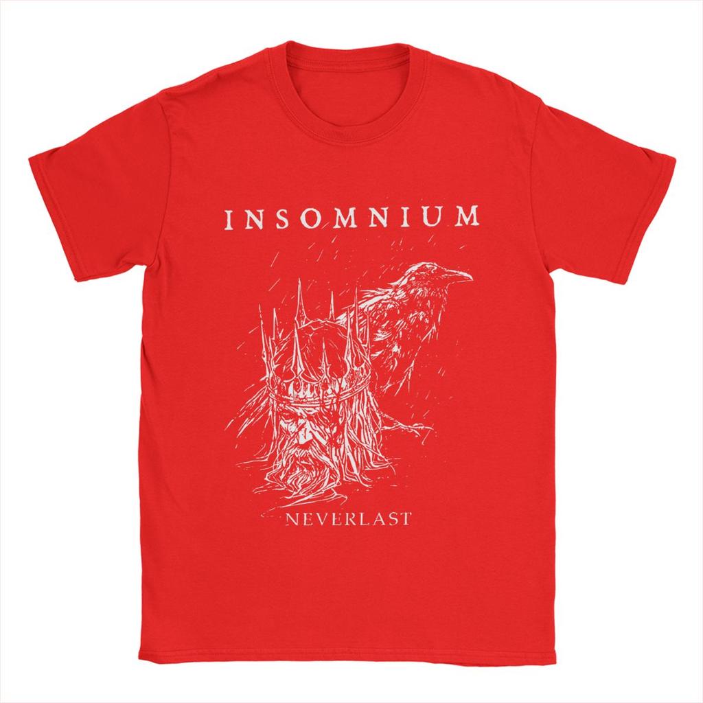 Insomnium Death Metal Band Apparel T-Shirt for Men Women Humor Cotton Summer Tee Shirts