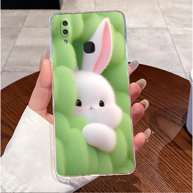 For Vivo X21 X21A X21 UD Case Clear Luxury Cute Love Rabbit Funny Soft Silicone Phone Case For VivoX21 VivoX21A X21UD Back Cover